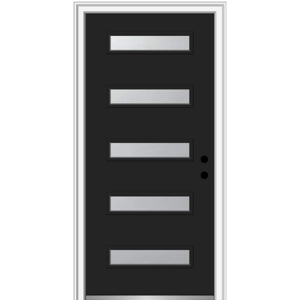 Exterior Single Door Steel 36" x 80" 5-Lite Left-Hand Inswing P194