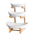 3 Tier White Ceramic Fruit Basket M264297