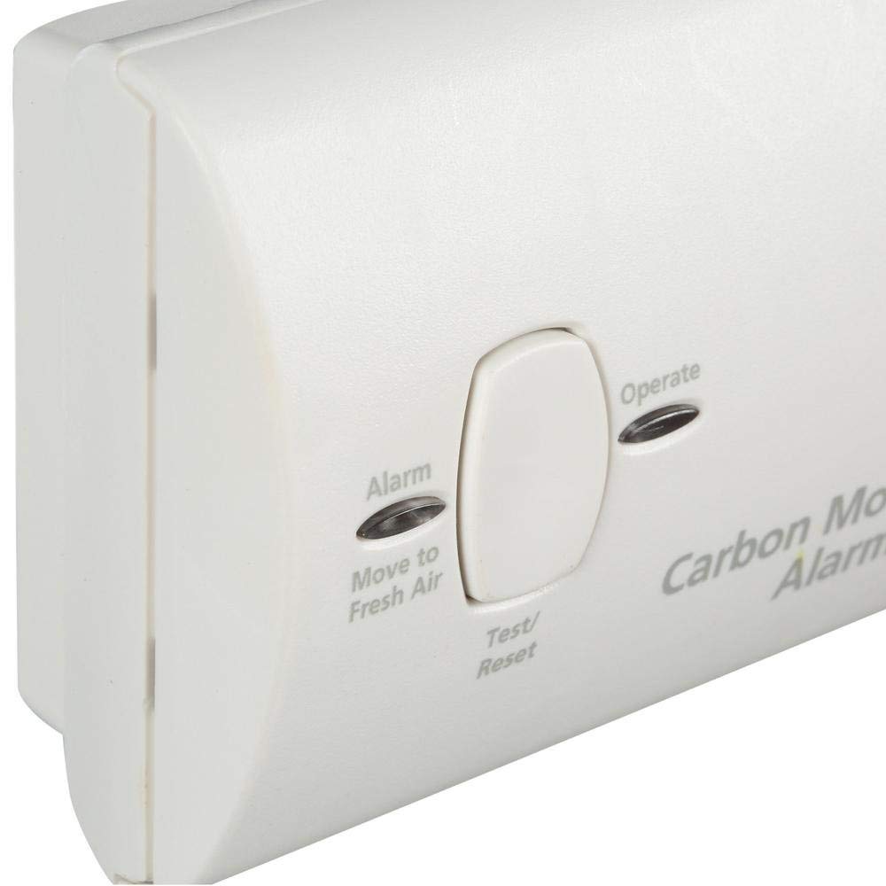 Carbon Monoxide Detector, Battery Powered CO Alarm T37350