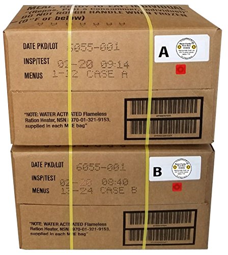 24 Meals Military Surplus Meal Ready to Eat U522