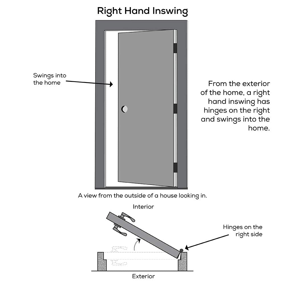 Steel Primed Right Hand In-Swing Prehung Front Door with Pet Door Clear Glass 36" x 80" P2238