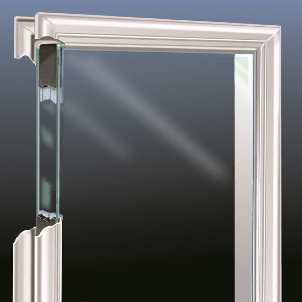 Steel Primed Right Hand In-Swing Prehung Front Door with Pet Door Clear Glass 36" x 80" P2238