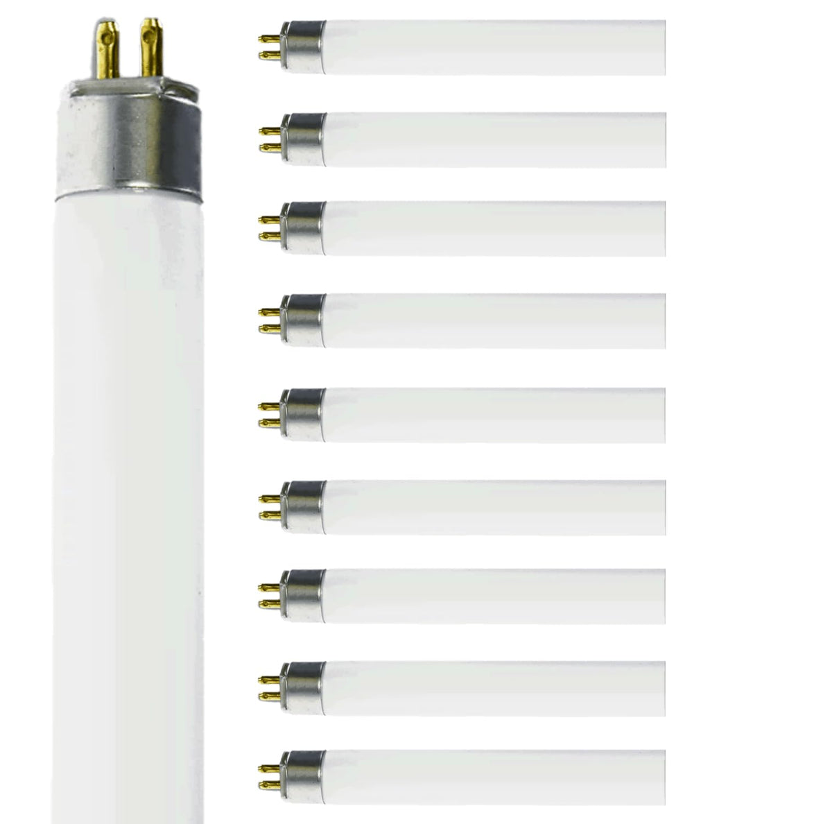 14W 4100K Cool White T5 Fluorescent Bulb 24 Inch G5 Bipin Base Pack of 10 M263