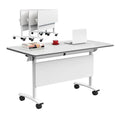 Folding Table with Locking Wheels L13623