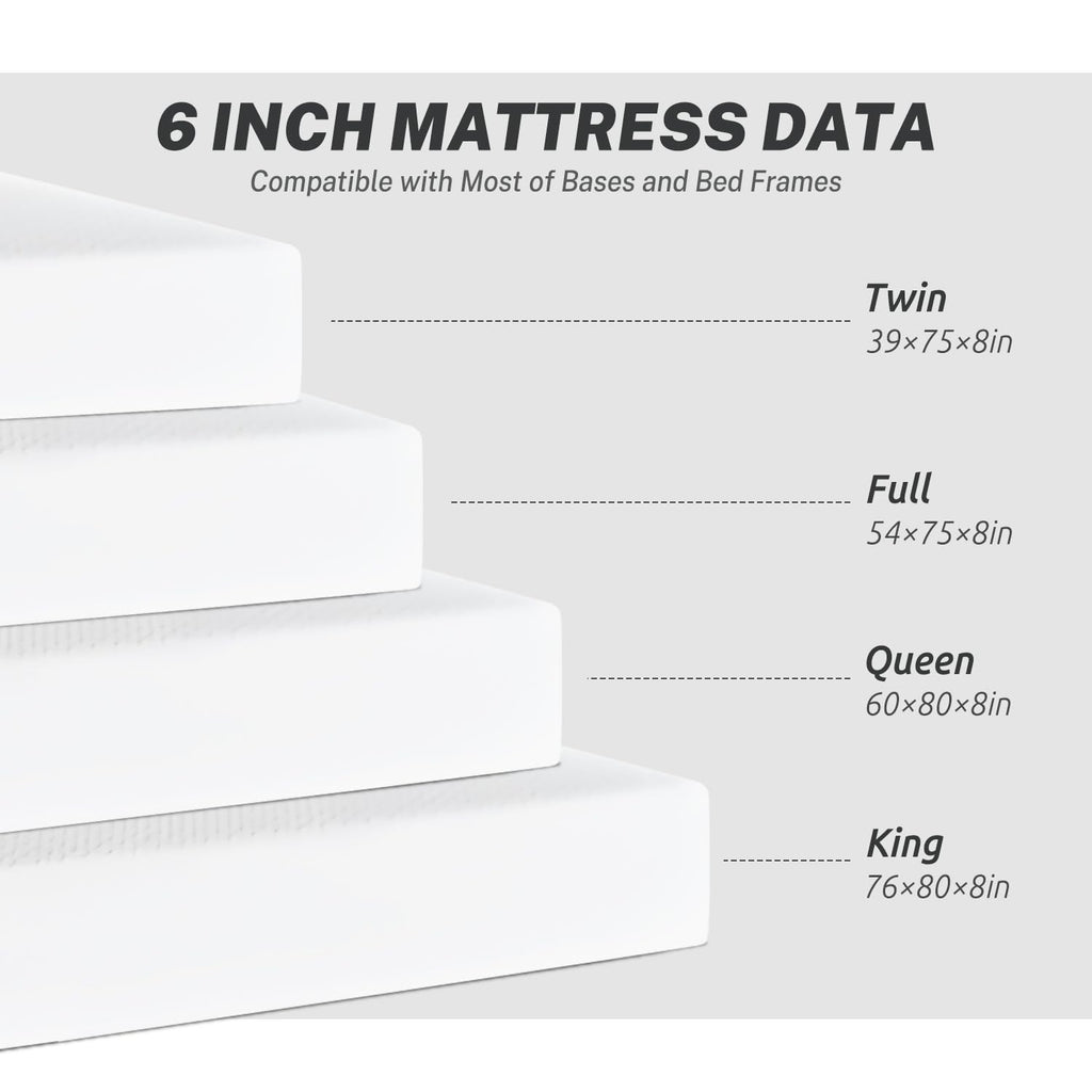 6 Inch Gel Memory Foam Mattress J984575