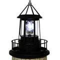 Black IP65 Waterproof Solar Rotating Lighthouse Light J741576