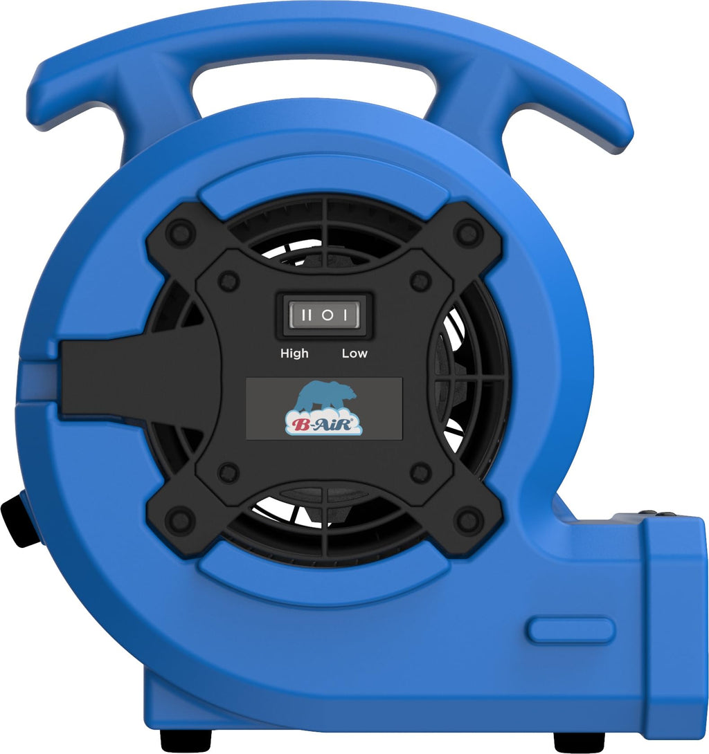 1/8 HP Air Mover Floor Fan, 2 Speeds, Blue F6877