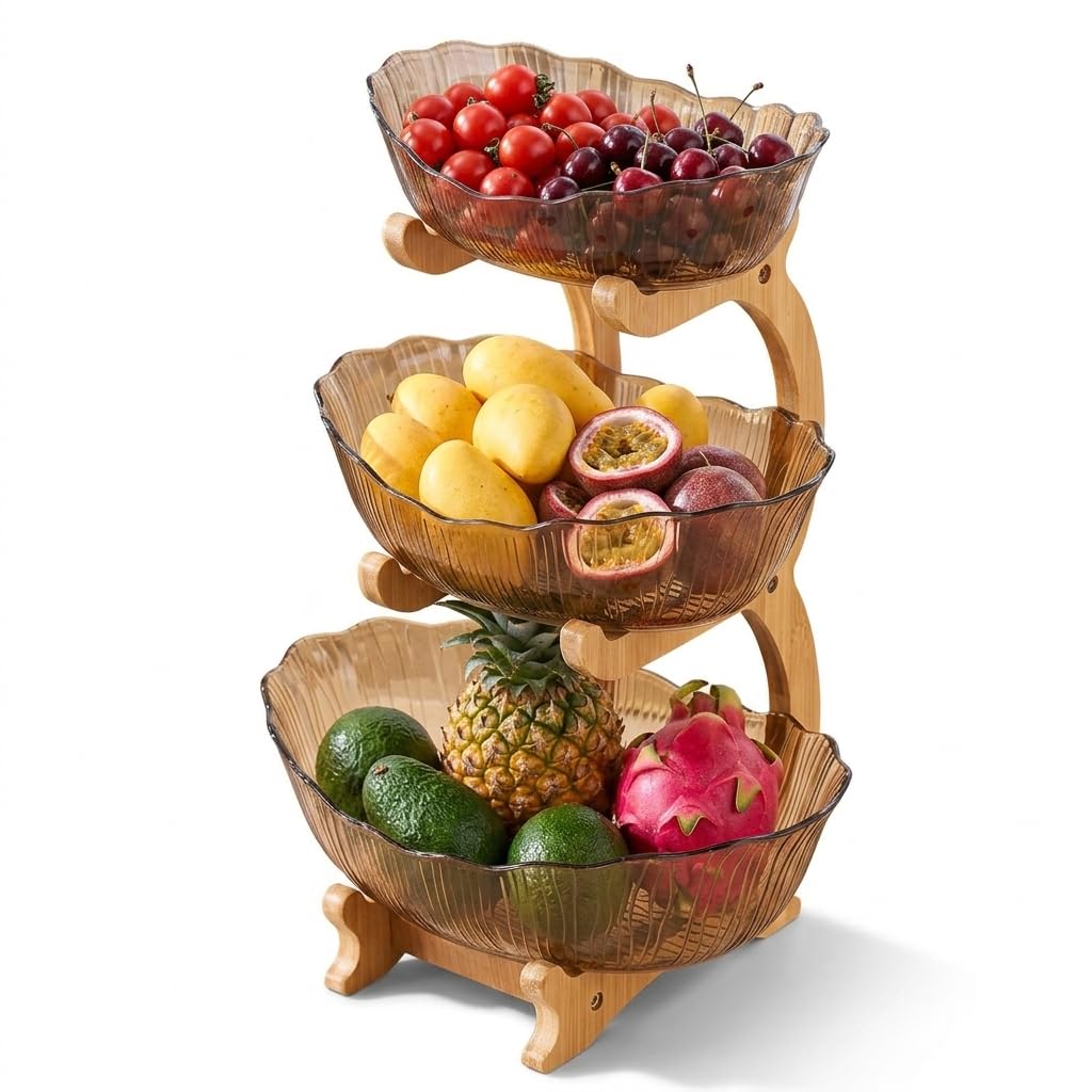 3 Tier Bamboo Fruit Basket R905839