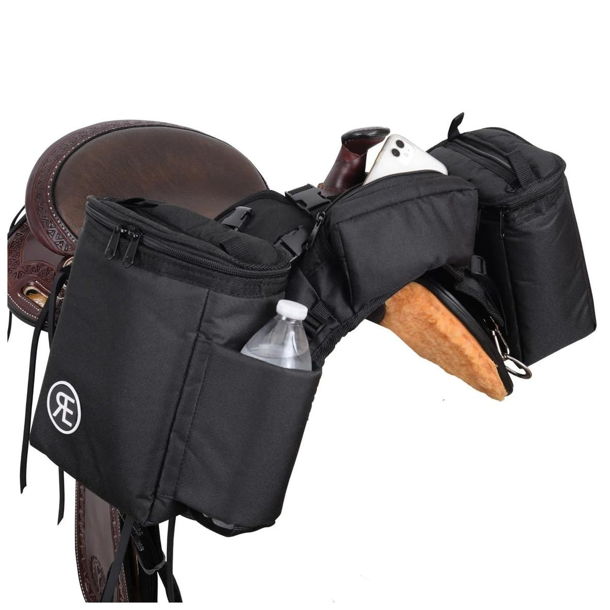 Nylon Insulated Pommel Cooler Bag with Stainless Steel Hardware V79324