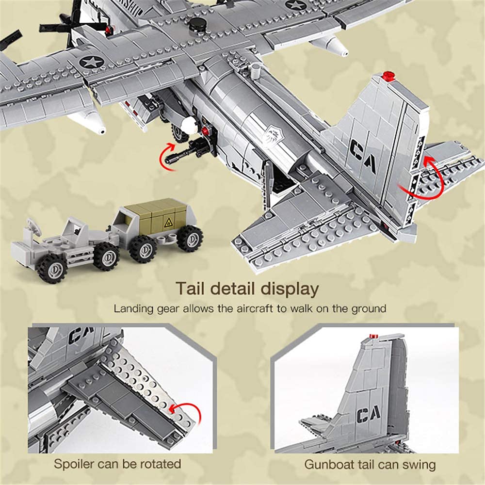 1713 Pcs Airplane Building Block Set M8892