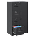 4 Drawer Metal File Cabinet with Lock D457564