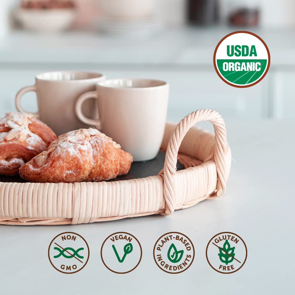 Organic Dark Roast Coffee K Cups with Superfoods and Probiotics, 10ct Single Serve Cups O4177