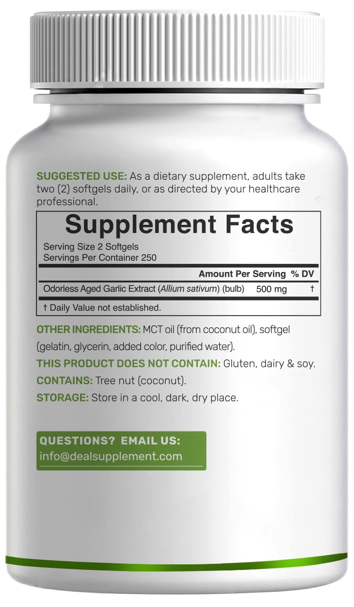 Aged Garlic Extract 500 Softgels M9511