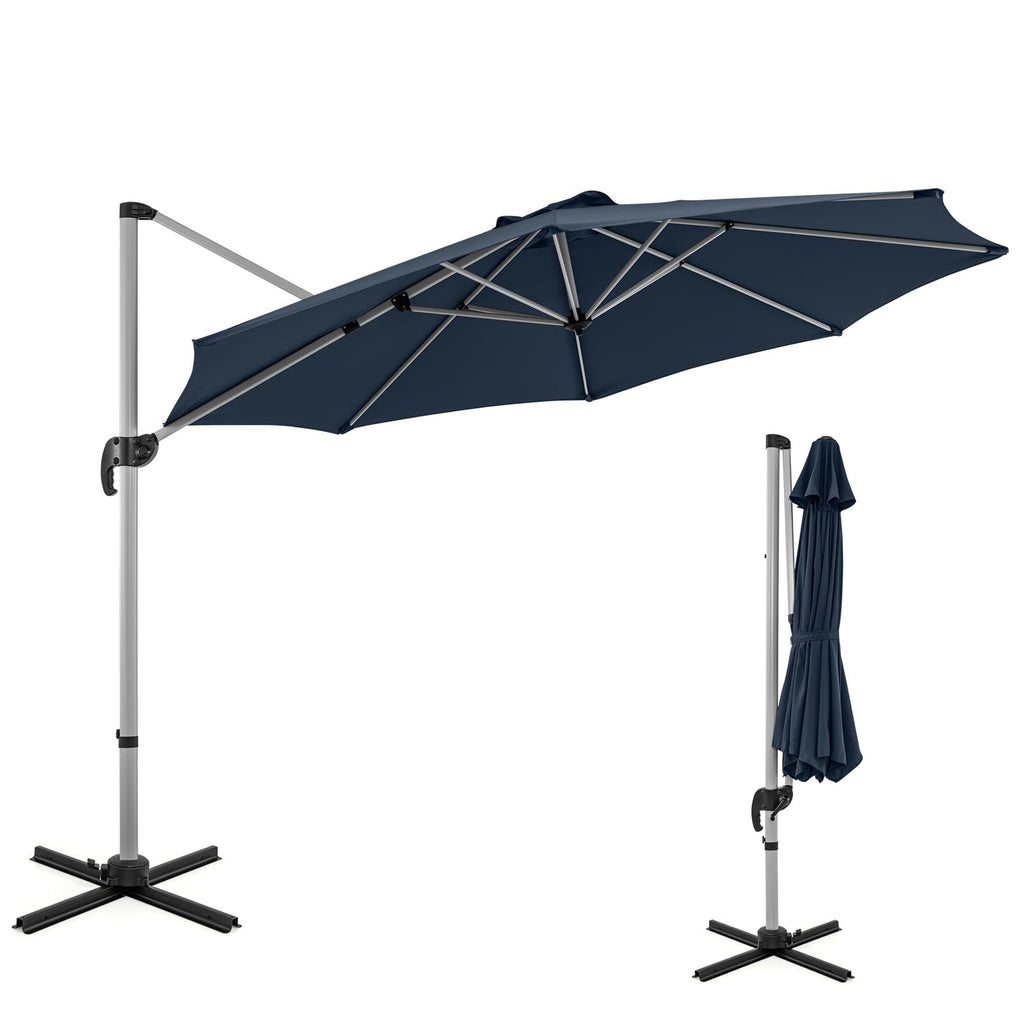11 FT Cantilever Patio Umbrella with 360° Rotation X333559