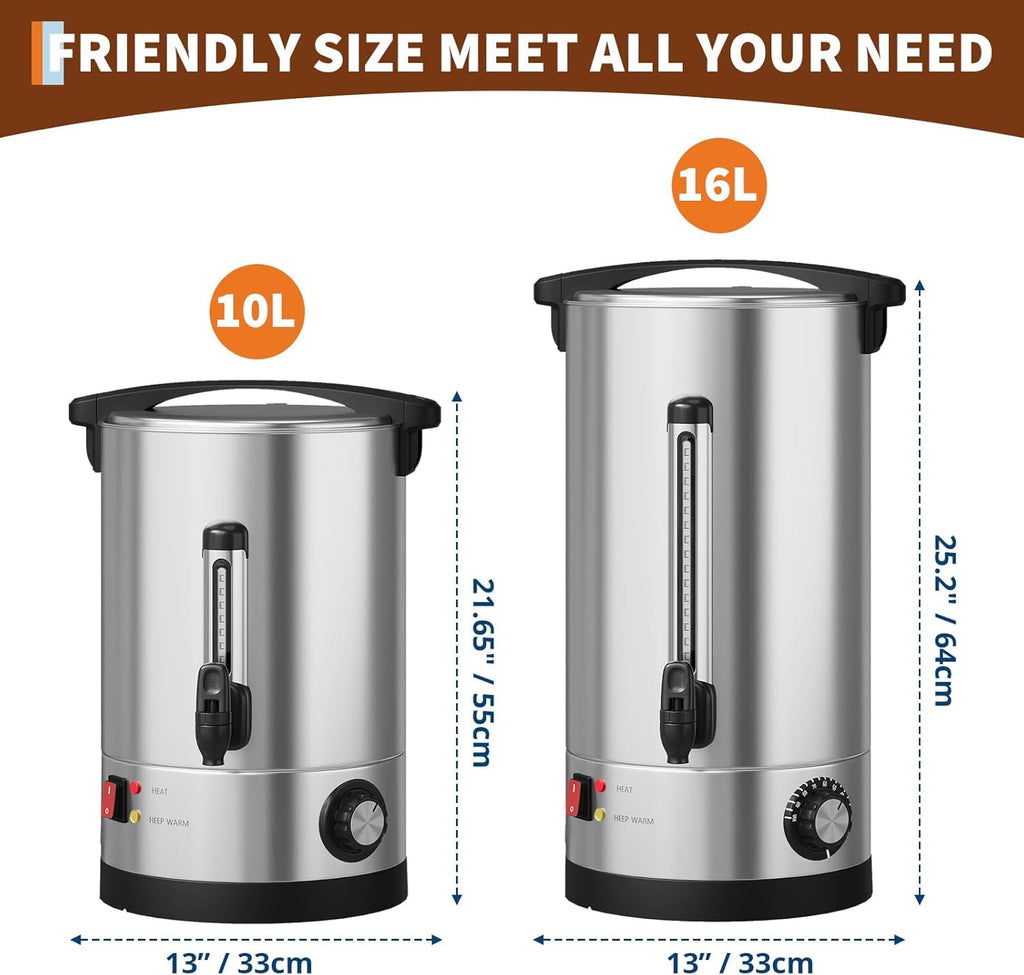 70 Cup Stainless Steel Commercial Coffee Urn M6793