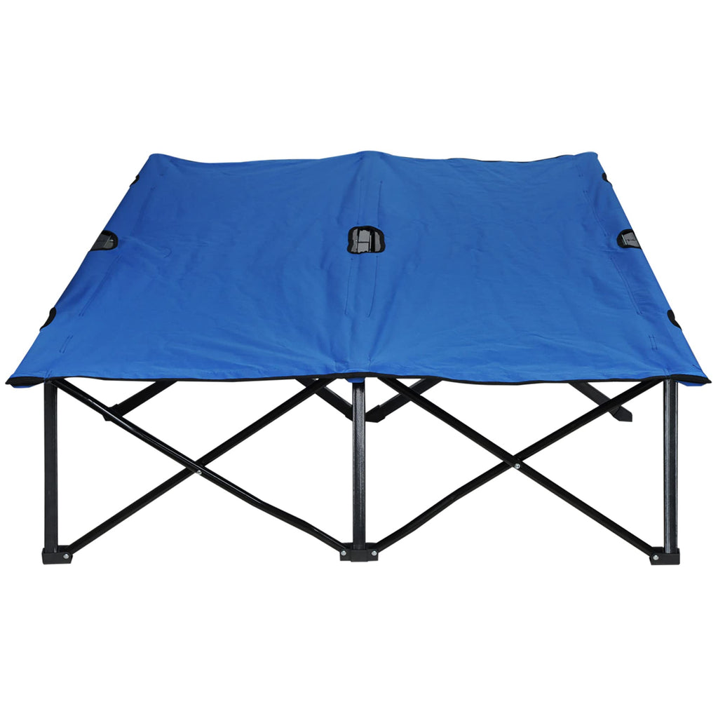 2 Person Folding Camping Cot with Carry Bag M549865