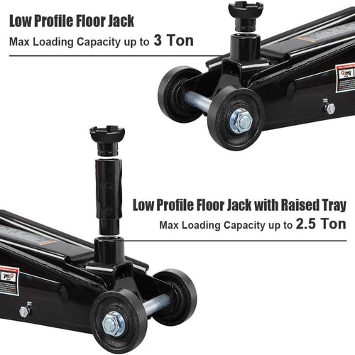 3 Ton Hydraulic Floor Jack with Extra Saddle E9330