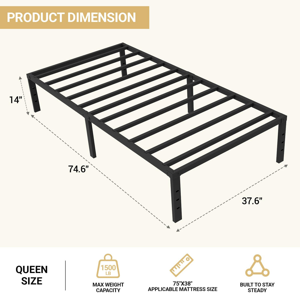Twin Metal Bed Frame Y792