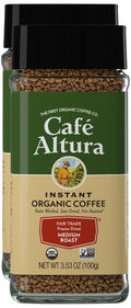 Organic Medium Roast Instant Coffee 3.53 Oz Pack of 2 B34560