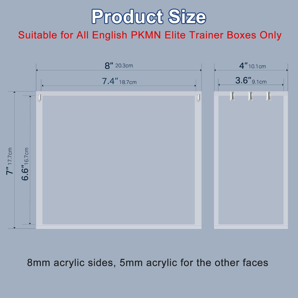 Acrylic Elite Trainer Box Display Case O681