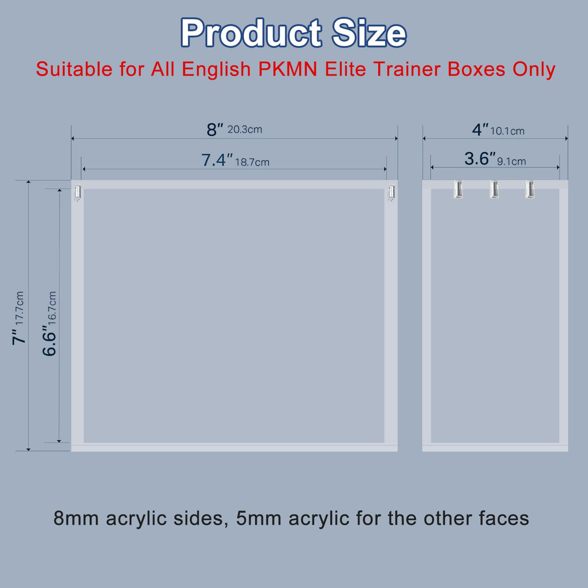 Acrylic Elite Trainer Box Display Case O681