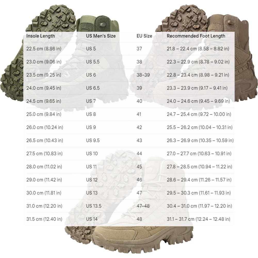 Lightweight Waterproof Tactical Hiking Work Boots with Side Zipper R394