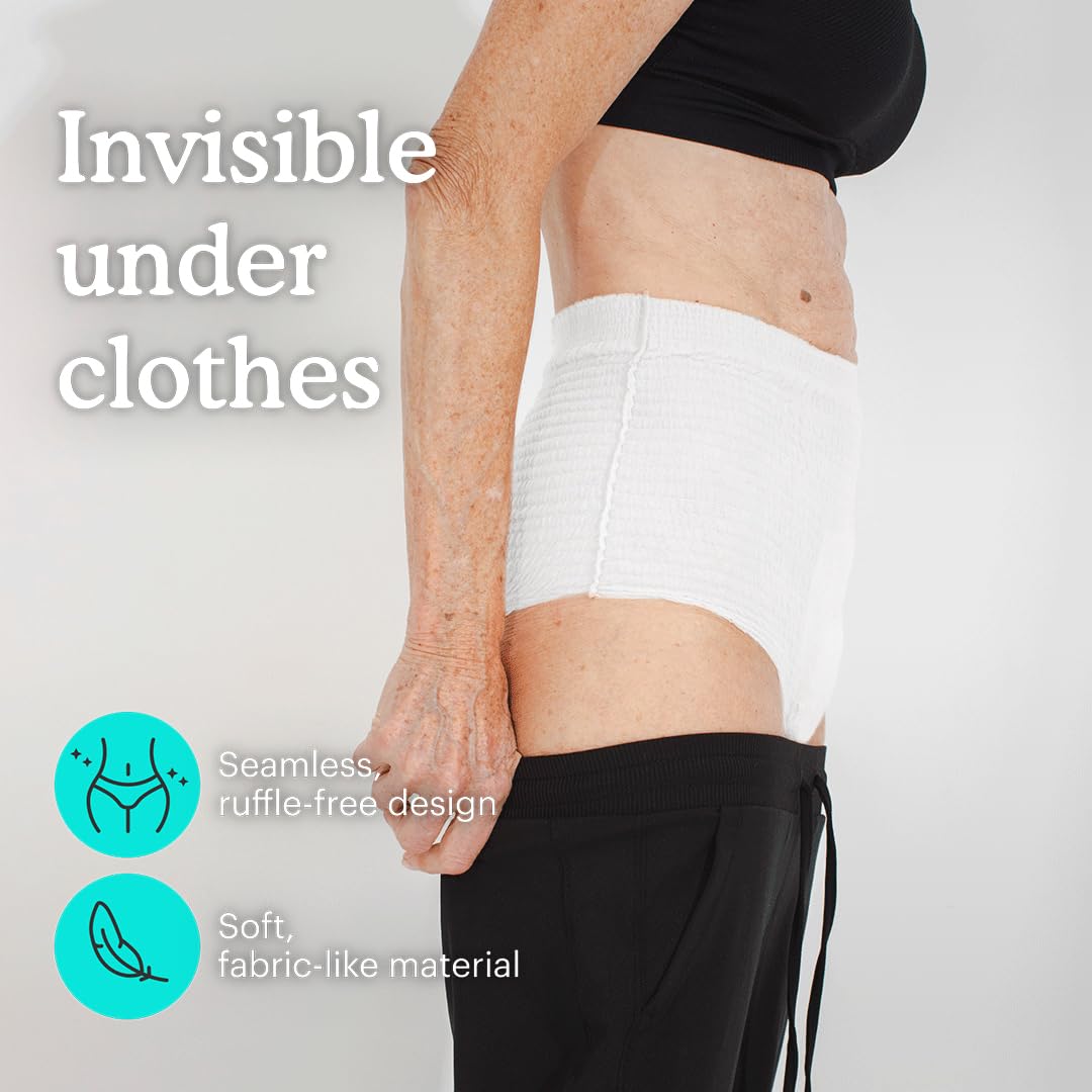 Adult Incontinence Underwear for Sensitive Skin, White Large, 56 Count T386464