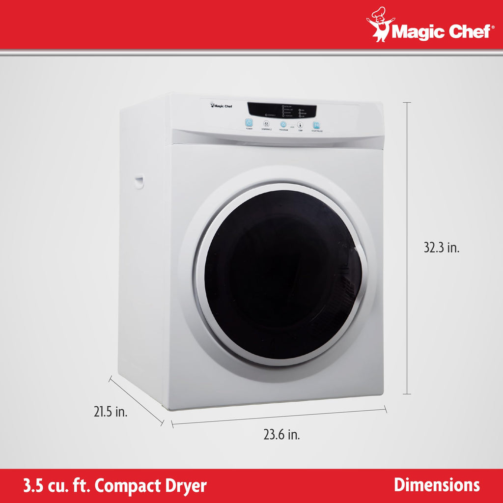 3.5 cu. ft. Electric Dryer in White I30517