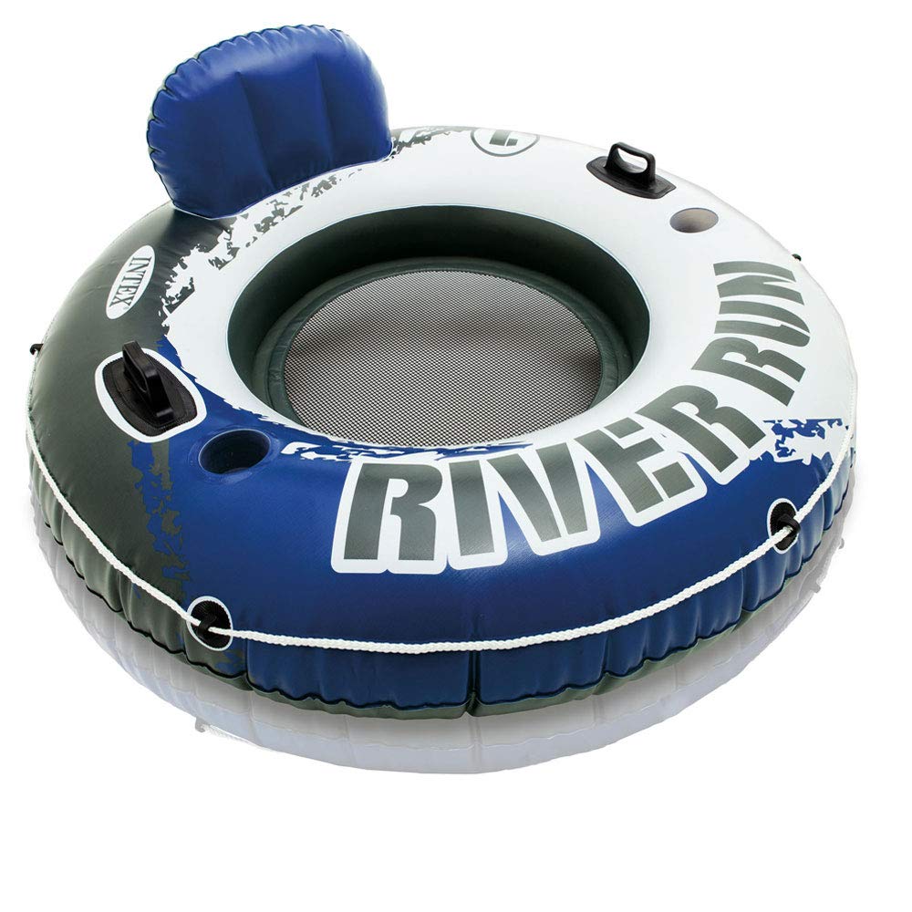 Inflatable 72 Can Cooler Float and 1 Person Floating Water Lounge Chair with Cupholders L829