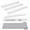 Set of 4 Magnetic Wooden Mahjong Racks with Pushers H115805