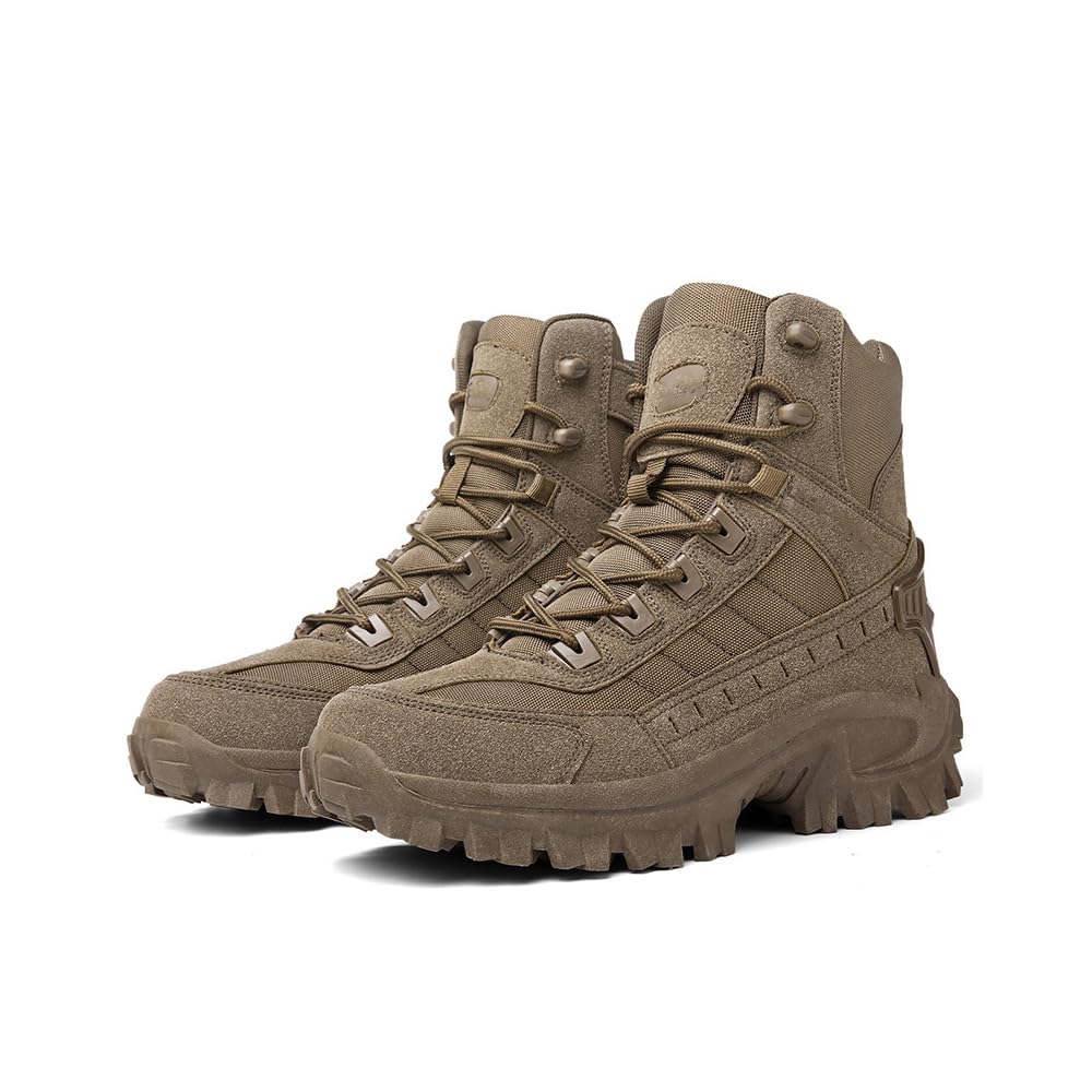 Lightweight Waterproof Tactical Hiking Work Boots with Side Zipper R394