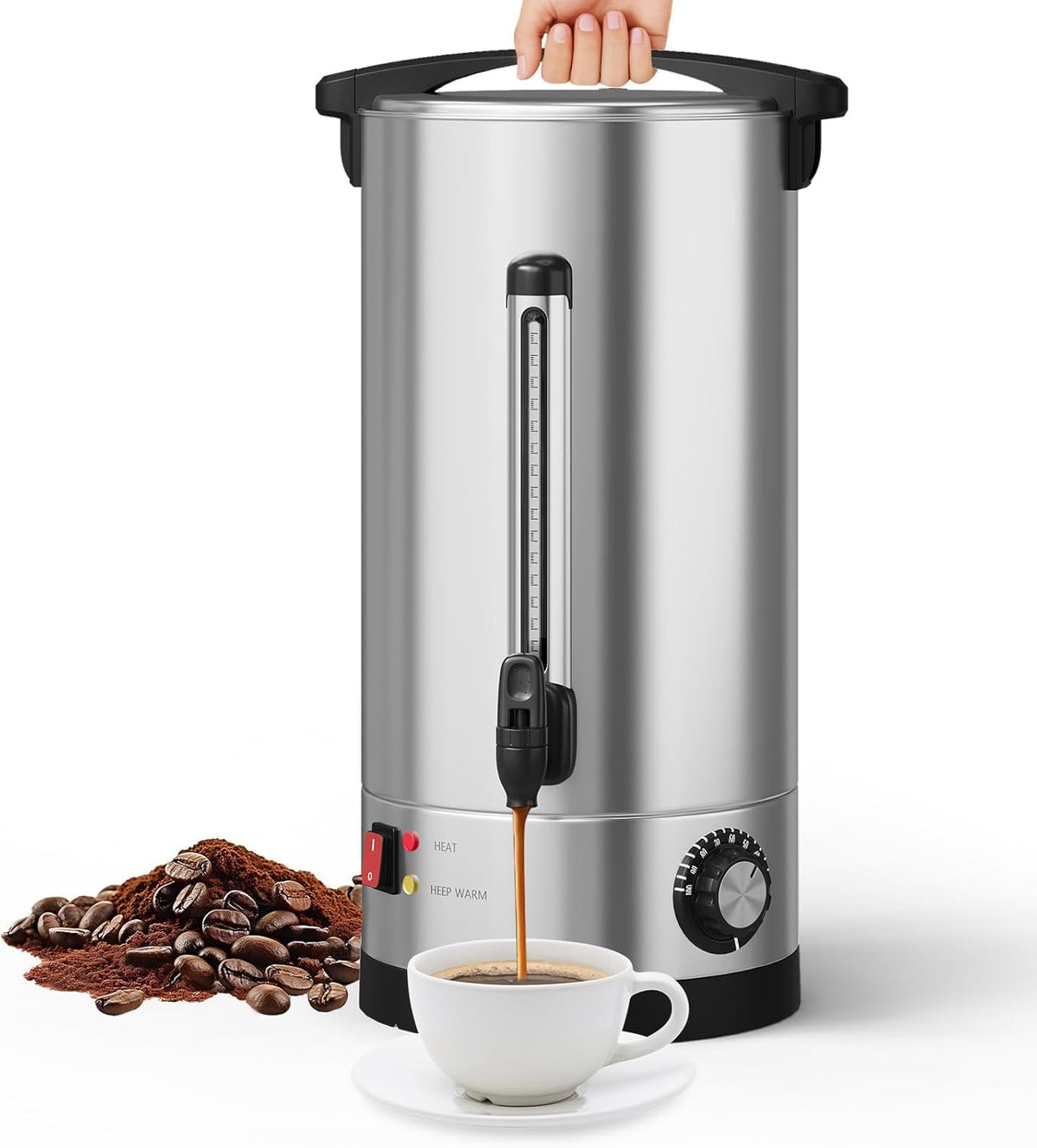 70 Cup Stainless Steel Commercial Coffee Urn M6793