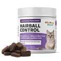 Natural Hairball Control Chews for Cats with Omega 3 6 Fatty Acids 70ct A9620