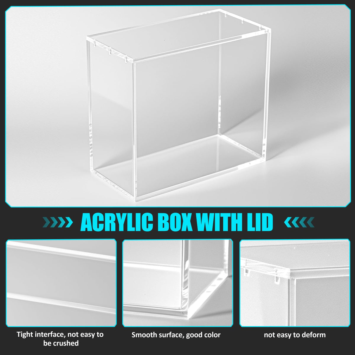 8mm+5mm Ultra Thick Stackable Acrylic Protector with Strong Magnets J301