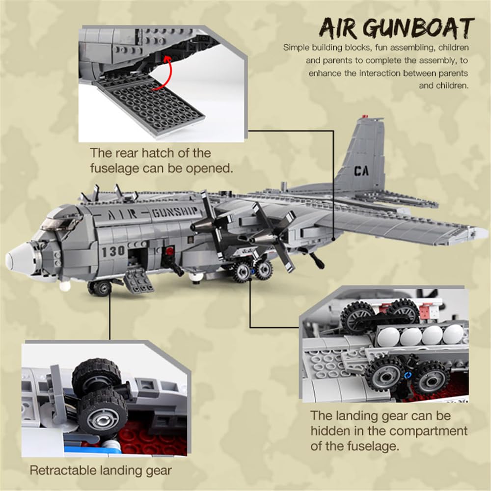 1713 Pcs Airplane Building Block Set M8892