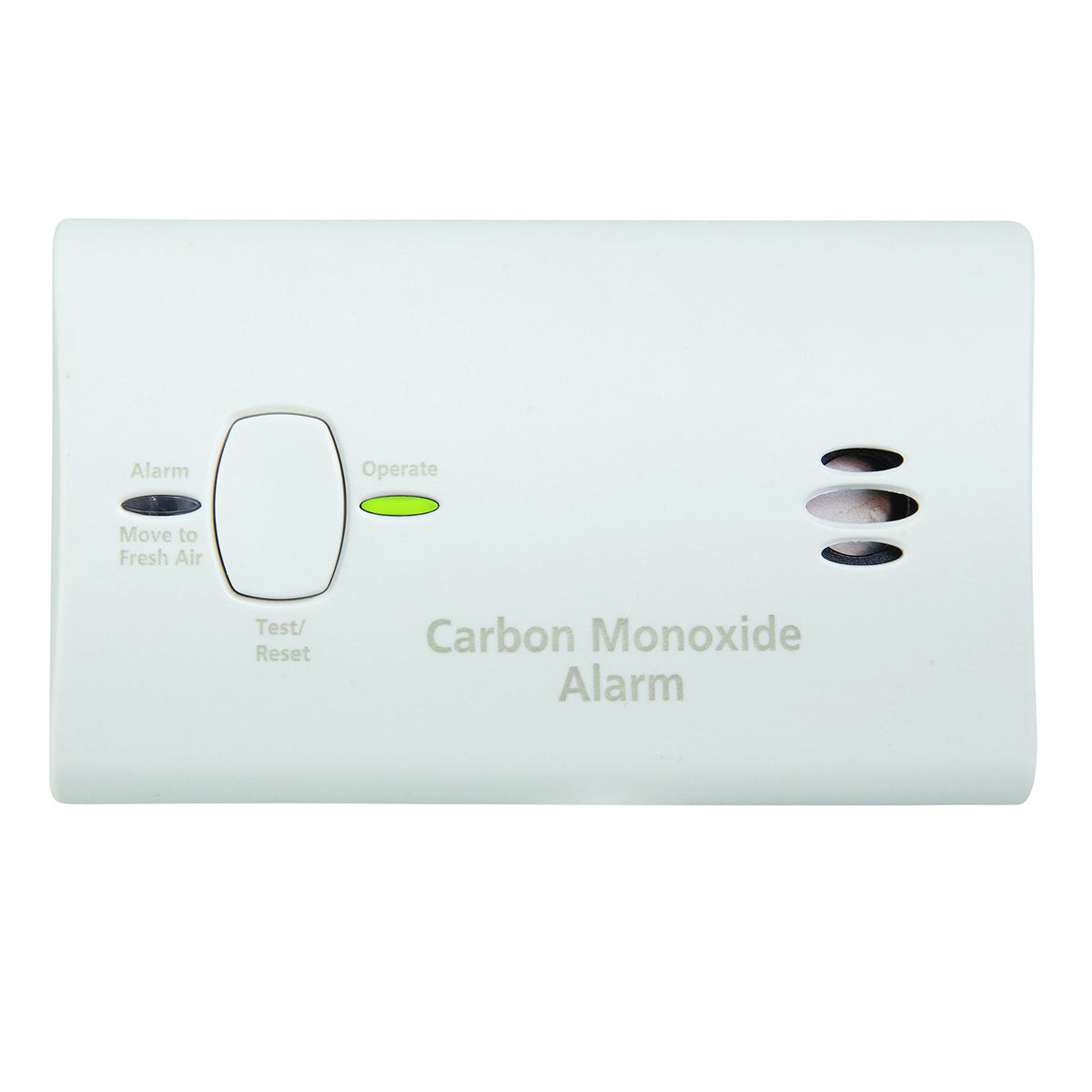 Carbon Monoxide Detector, Battery Powered CO Alarm T37350