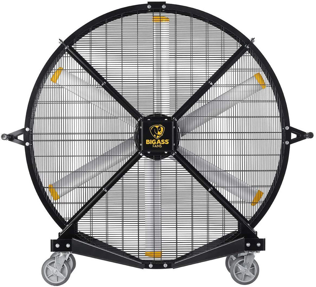 Black 6' Indoor/Outdoor Mobile Fan with Wheels L8316