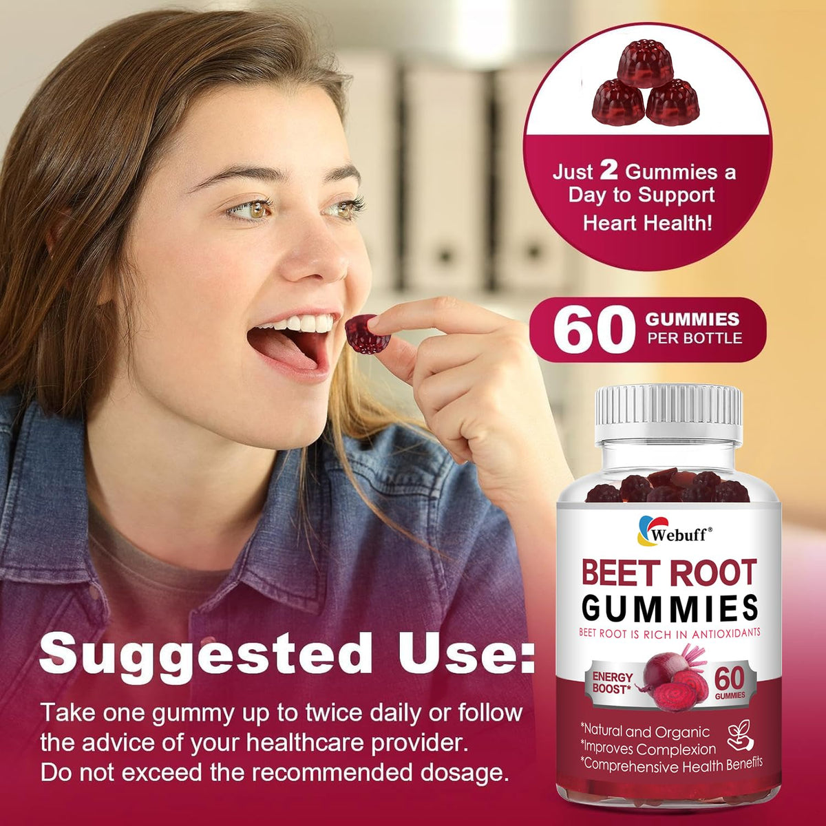 Sugar Free Beet Root Gummies S89137