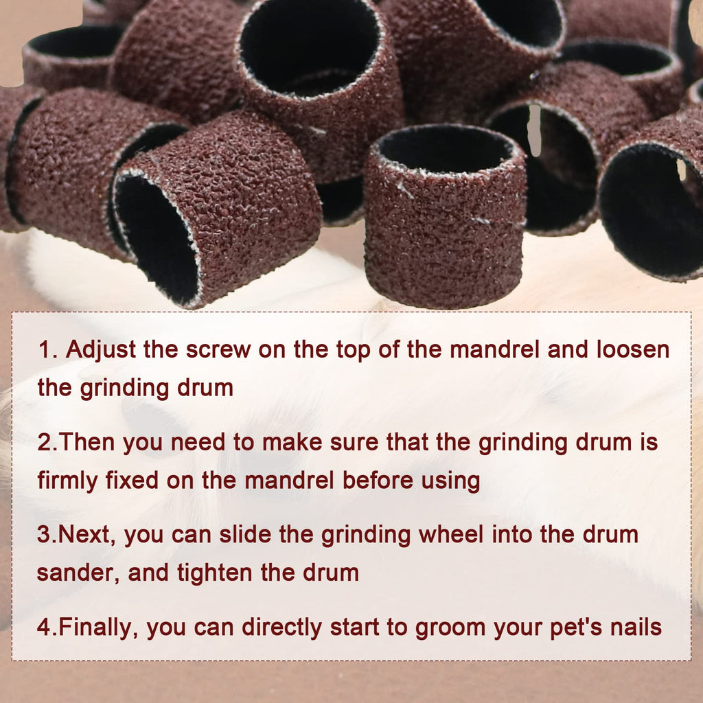 26 Pack Nail Grinder Replacement Kit Sanding Drum Set J787706