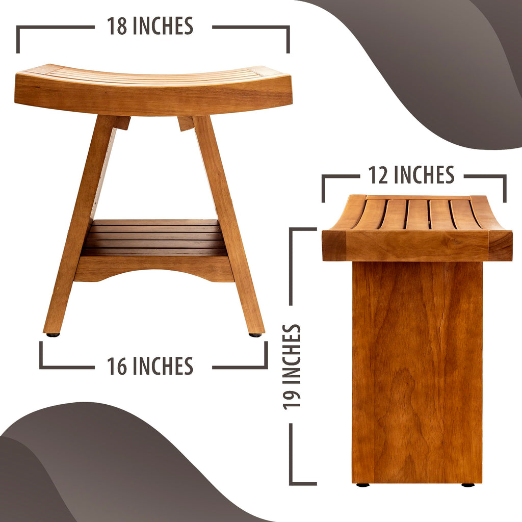 Teak Shower Bench 18 Inches A890