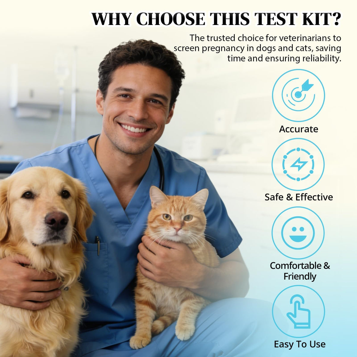 Dog & Cat Pregnancy Test Kit 1 Pack Blood Test Y1670