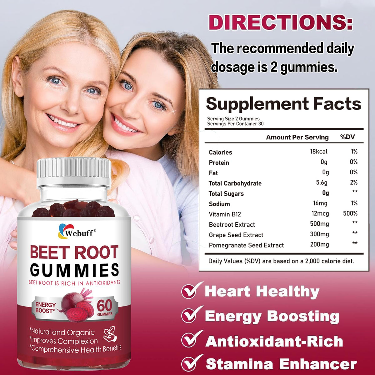Sugar Free Beet Root Gummies S89137