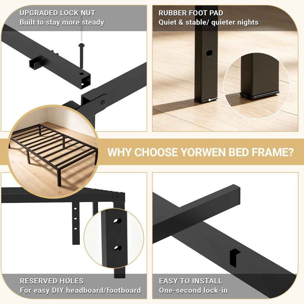 Twin Metal Bed Frame Y792