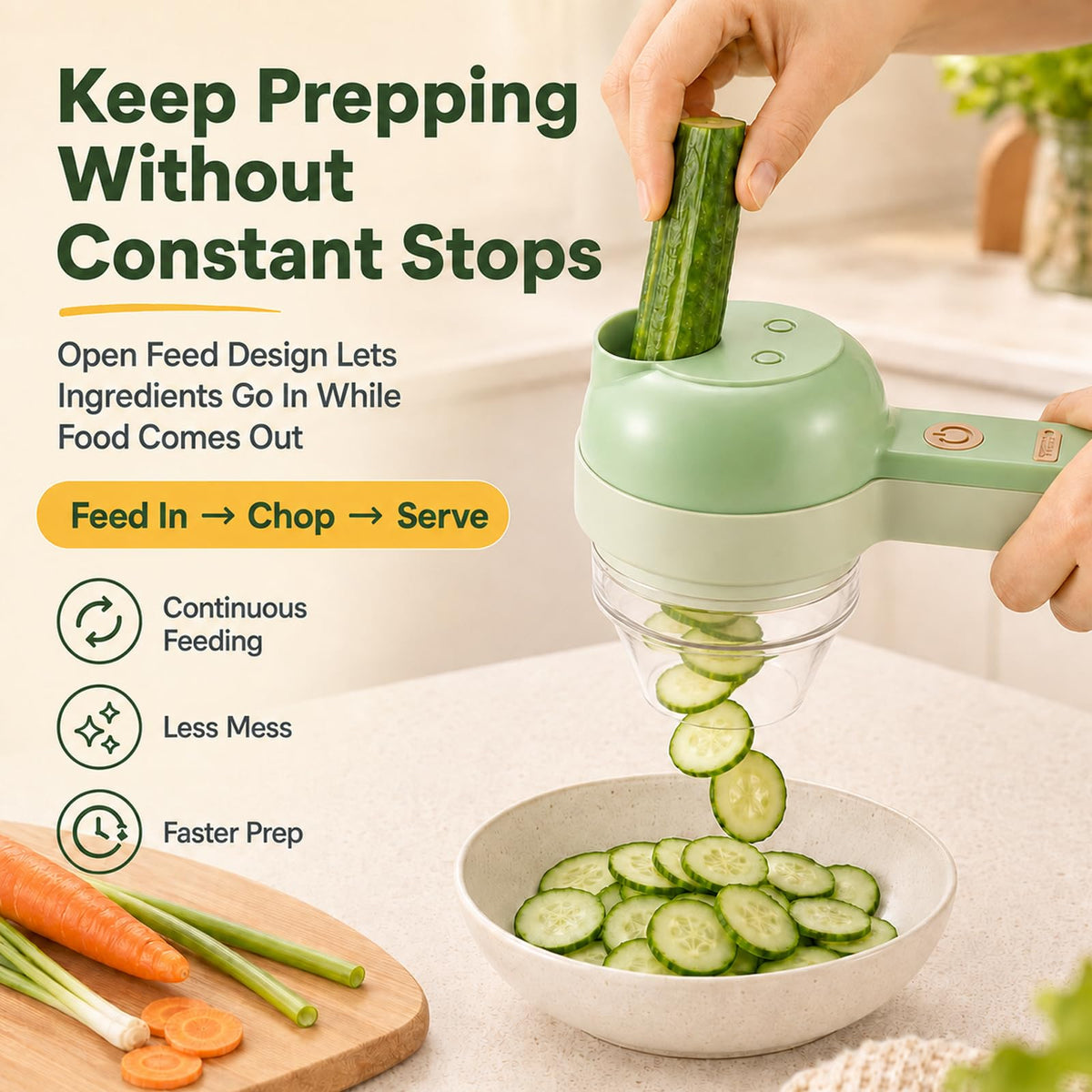 4 in 1 Handheld Electric Food Chopper O564