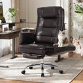 Big and Tall Ergonomic Office Chair with Foot Rest, Brown U3631