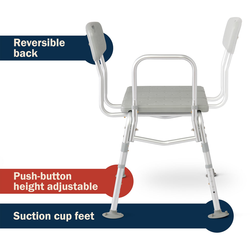Tub Transfer Bench 400 lb Capacity Bath & Shower Seat L7551