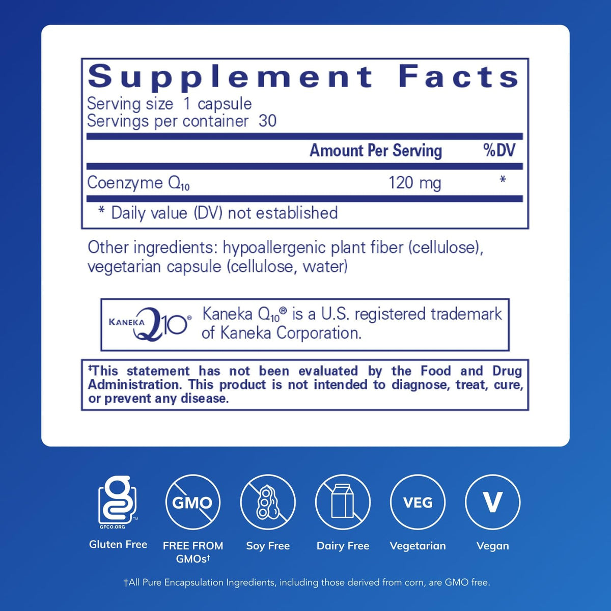 CoQ10 120 mg, 30 Capsules M797