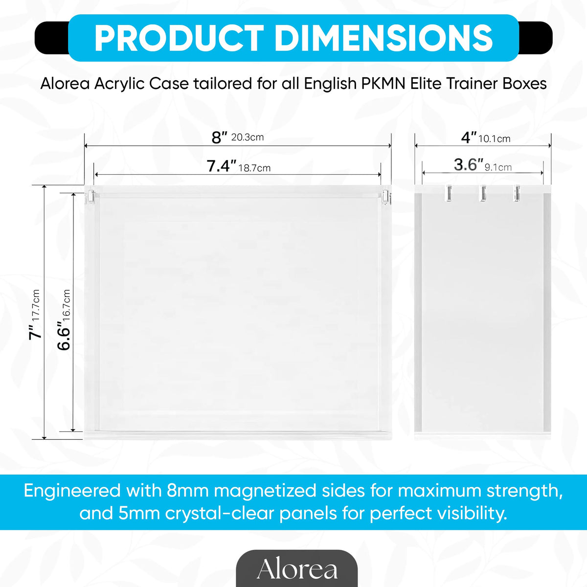Acrylic Display Case with Magnetic Lid J666