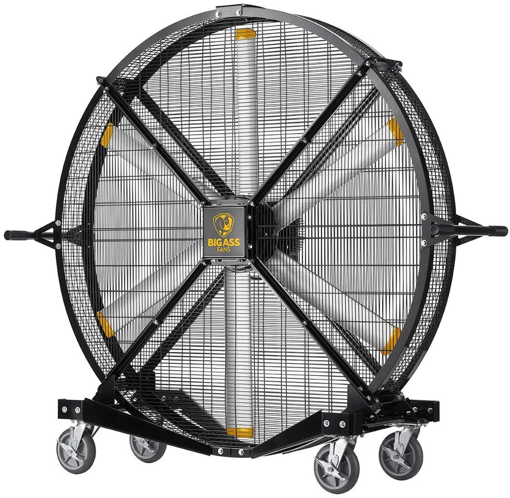 Black 6' Indoor/Outdoor Mobile Fan with Wheels L8316