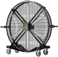 Black 6' Indoor/Outdoor Mobile Fan with Wheels L8316